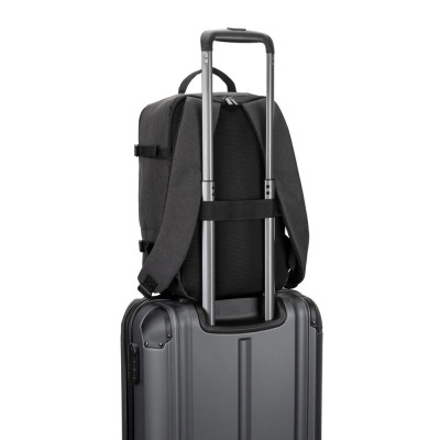 CIES. Backpack made from high-density 600D recycled polyester, meeting airline size requirements